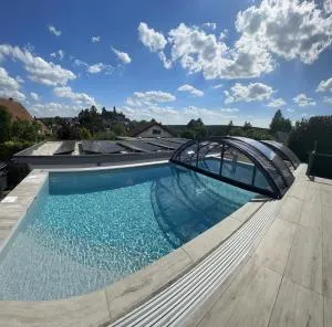 Ferienwohnung Schlossblick - 4 Sterne Sauna Pool Whirlpool exklusiv - Gemünden