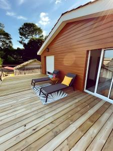 Maisons de vacances La Cigale - Maison (8 pers) au Lac de Lacanau : photos des chambres