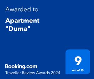 Apartment "Duma"