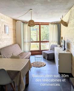Appartements Studio 25m2, 5 pers, 30m des pistes, balcon sud : photos des chambres