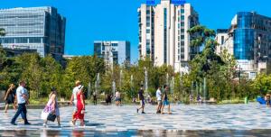 SUN TOWER LUXURY SUITE-VIEW FROM of TIRANA CENTER