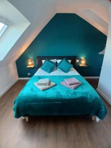 Maisons de vacances Gite avec Spa Le Rubis proche des plages du Debarquement Manche Normandie : photos des chambres