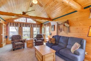 Private Lakefront Emily Home w Yard & Fire Pit!