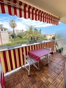 Studio front mer, Résidence piscine (privée)