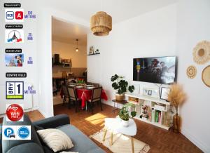 Appartements 100m Train RER A, 10- Disneyland, 34- Paris centre, Car x2 : Appartement 2 Chambres