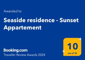 Seaside residence - Sunset Appartement 