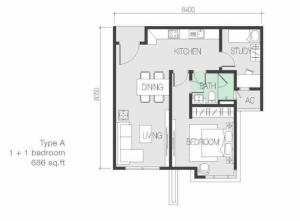 Shaftsbury Putrajaya Alamanda 2BILIK
