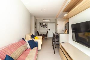 AP OCEAN UNLIMITED - Vista panorâmica da praia de Santos no Unlimited