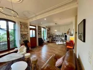 Grande maison de 170m2, piscine, grand jardin fleuri- 5ch - très calme, proche de Paris (metro ligne 7) - 朗吉斯