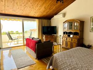 Penthouse studio with sea view