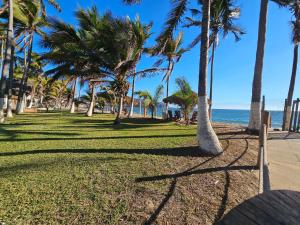 Casa frente al mar con playa privada Barra de Navidad