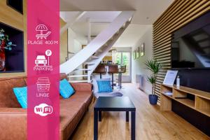 Appartements Ilbetea - Ideal famille - Duplex tout confort - Plage a 400 m - Parking : photos des chambres