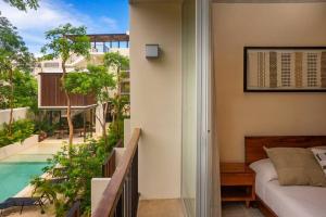 Modern Studio w Balcony & Pool La Veleta, - Tulum - A207