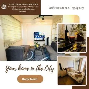 Stylish 1 BR near BGC+airport!Netflix+Dsny+50mbps - 达义