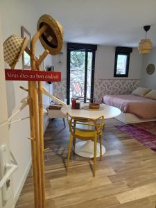 Studio en rez de jardin