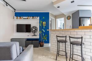 Apto 1Qto c piscina 600m do metro MoemaSP NPZ093