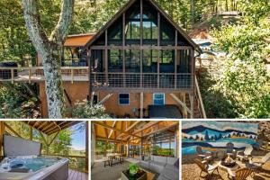 Treehouse Cabin with Mountain, River Views and Arcades