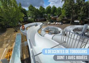 200m de la plage Bungalow LUXE de 44m2 Ménage et draps inclus Camping 5 Etoiles Mayotte Lac Biscarrosse Koyobalys