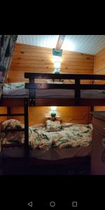 Campings Charmant Mobil home style chalet : photos des chambres