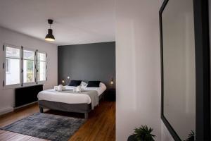 Maisons de vacances hjem Port Blanc A breathtaking setting facing th : photos des chambres