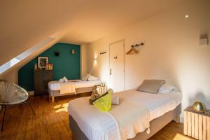 Maisons de vacances hjem Port Blanc A breathtaking setting facing th : photos des chambres