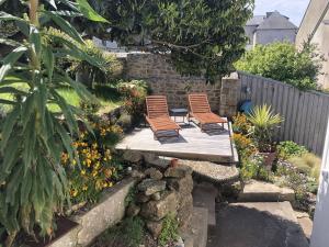 Maisons de vacances hjem Port Blanc A breathtaking setting facing th : photos des chambres