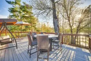Lakefront Cabin with Dock, Fire Pits in Danbury! - Moose Lake