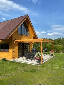 Dom wakacyjny z jacuzzi nad jez Orzysz - Ostrów