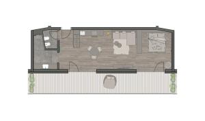 Penthouse/Loft Gartenblick
