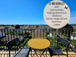 Nid douillet palois vue Pyrénées - Parking - 莱斯卡尔