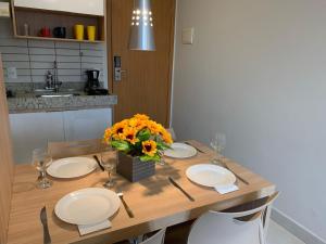 Apartamento tipo Flat para temporada em Caldas Novas com cozinha