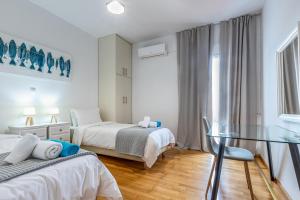 DIMITRA apartment with private pool and sea view -the ground floor of a two storey building