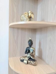 Appartements Studio L'echappee avec lit double et parking sous-sol privatif : photos des chambres