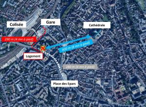 Appartements Studio L'echappee avec lit double et parking sous-sol privatif : Appartement 1 Chambre
