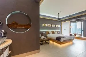 重庆解放碑阳崽民宿高层新中式景观Youngzai Apt in Jiefangbei 5 - Chongqing