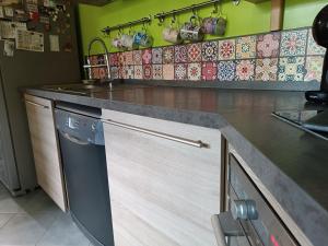 Sejours chez l'habitant Appartement entier Cozy Rdj Parking gratuit, proche tramway, stade OL, ARENA, Eurexpo, Aeroport StExupery, Gare TGV Lyon Partdieu : photos des chambres