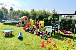 Two-story holiday homes close to the seaside beach