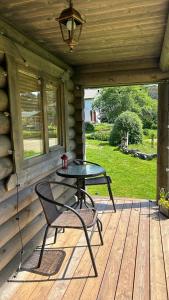 Imantas guļbaļķu namiņš ar pirti