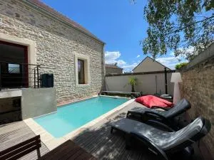 Maison avec piscine sur la route des vins - 热夫雷尚贝尔坦