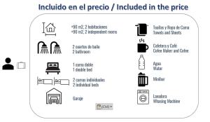 2 baños! Piso grande 100 m2 y Garaje gratis