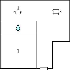 Appartamento con 1 Camera da Letto