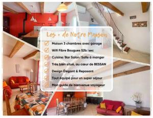 Bessan Maison Harmonia 3 ch 6 p garage patio wifi - 3hvězdičkové hotely ve městě Bessan