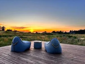 Fantastisk store terrasser med havudsigt og udespa - Sønderlev