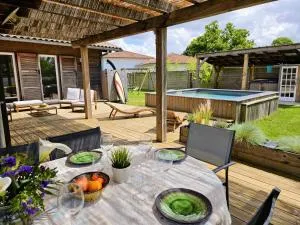 Spacieuse maison avec piscine, 9km de l'océan. - Tosse