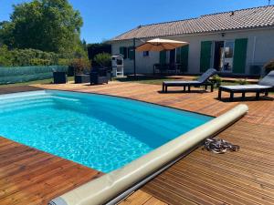 Maisons de vacances Maison spacieuse avec piscine : photos des chambres