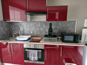 Joli studio une pièce 15min à pied centre dEpinal 4 personnes grâce au canapé lit, parking privé gratuit et parking extérieur gratuit Machine à laver TV wifi machine à café linge de lit et serviettes fournis