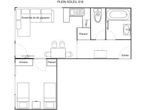 Charmant 2 pièces avec balcon et Wi-Fi à Méribel, classé 3* pour 4 personnes - FR-1-182-25