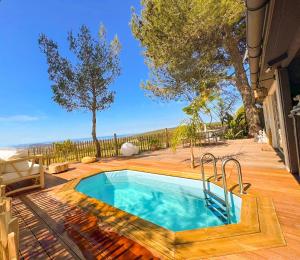 Chalet, Oasis et vue mer,proxi circuit Paul Ricard