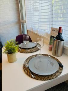 Appartements F2 lumineux 40 m2 Face aux thermes de Thonon. : photos des chambres