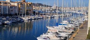 Une pépite au calme, vue mer, port, Piscine